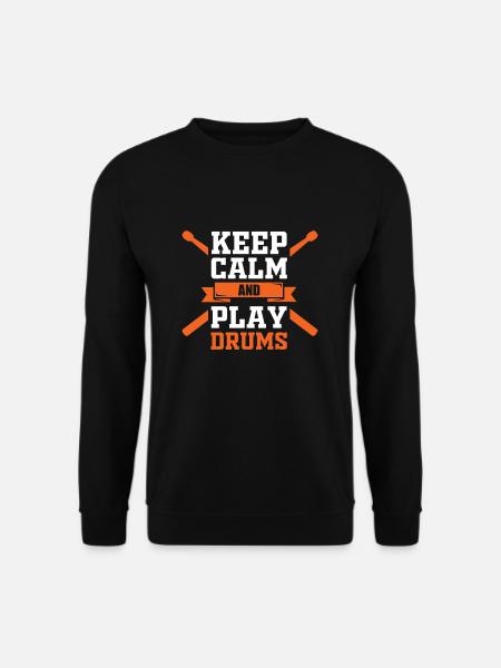 Drummer Drummer Musician Drummer - Unisex Sweatshirt - black