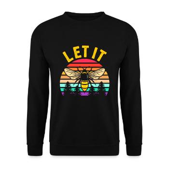 Bee Bee Gift - Unisex Sweatshirt - black - Front - Alina (178cm) & Michal (187cm)
