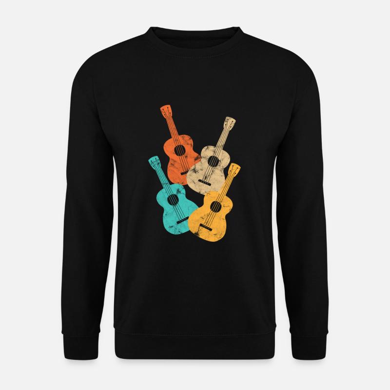 Ukulélé Retro - Sweat-shirt Unisexe - noir