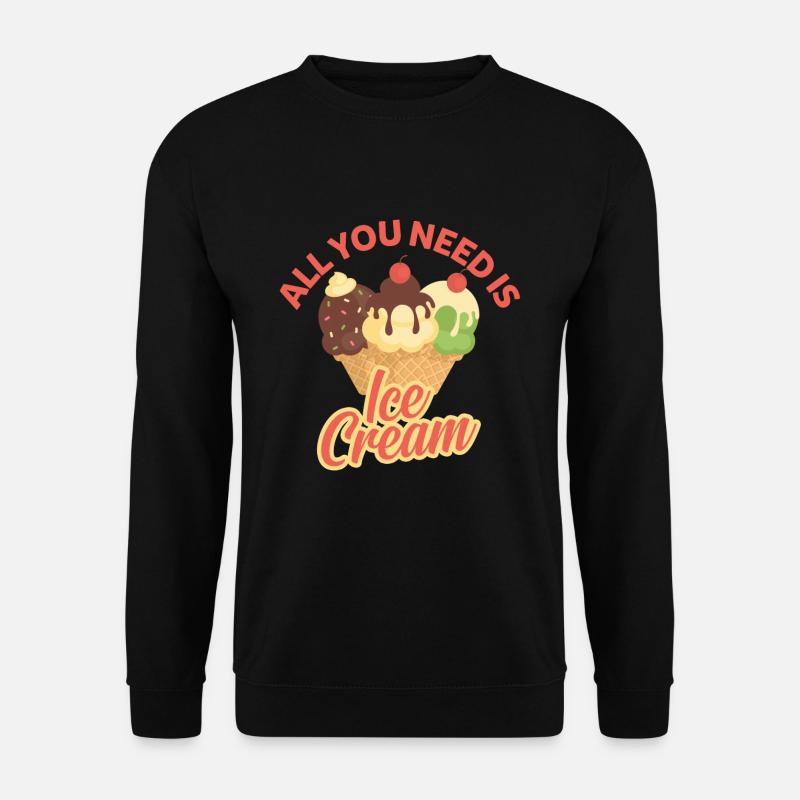 Eiscreme - Unisex Pullover - Schwarz
