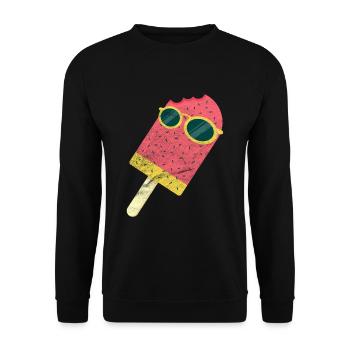 Eis - Unisex Pullover - Schwarz - Vorne - Alina (178cm) & Michal (187cm)