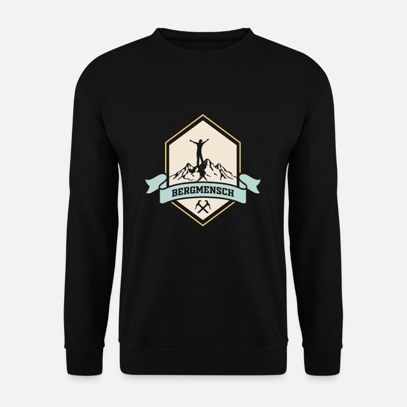 Bergmensch - Unisex Pullover - Schwarz