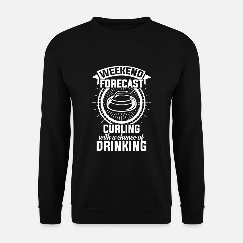 Curling Wintersport - Unisex Pullover - Schwarz