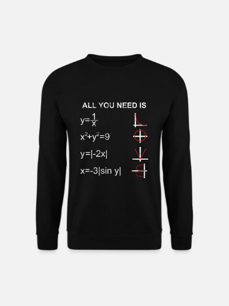 Calcul mathématique - Sweat-shirt Unisexe - noir