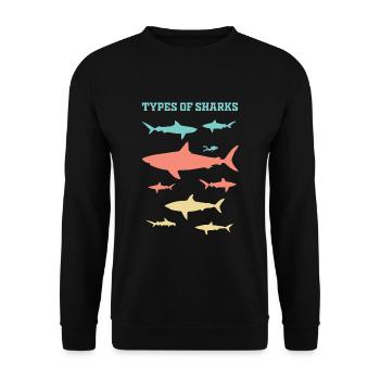 Hai Haie - Unisex Sweatshirt - black - Front - Alina (178cm) & Michal (187cm)