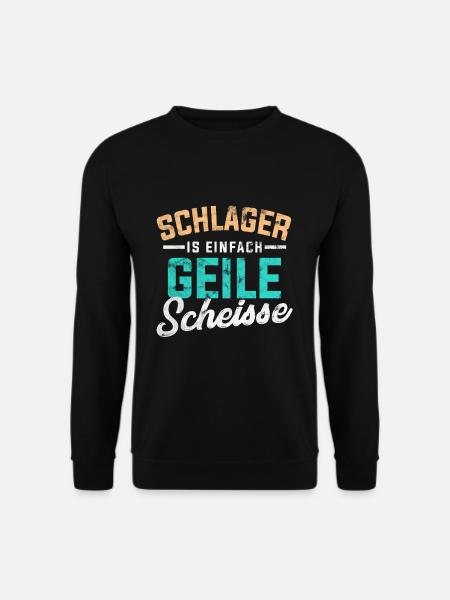 Schlager Popmusik - Unisex Pullover - Schwarz