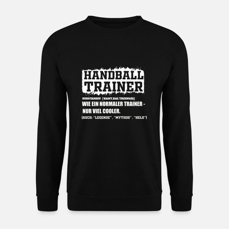 Handball Trainer - Unisex Pullover - Schwarz