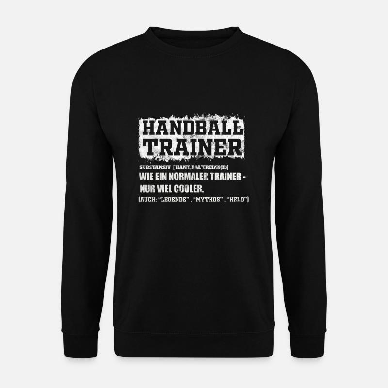Handball Trainer - Unisex Pullover - Schwarz