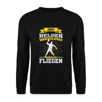 Handball handball handball - Sweat-shirt Unisexe - noir - Devant - Alina (178cm) & Michal (187cm)
