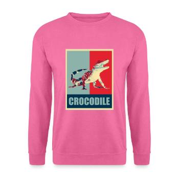 Krokodil Alligator - Unisex Pullover - Pink - Vorne