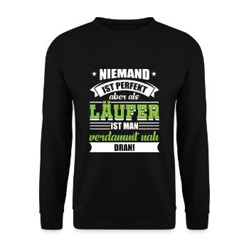 Cadeau de coureur de jogging - Sweat-shirt Unisexe - noir - Devant - Alina (178cm) & Michal (187cm)