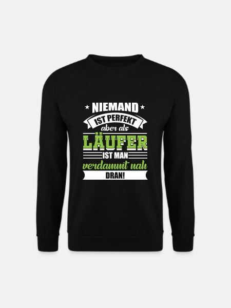 Running jogging runner gift - Unisex Sweatshirt - black