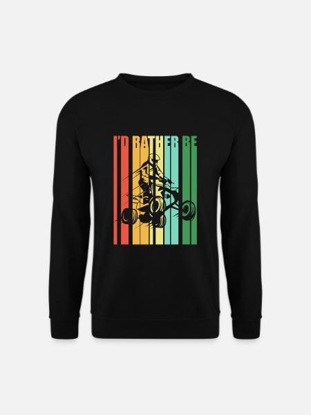ATV Quad ATV Retro - Unisex Sweatshirt - black