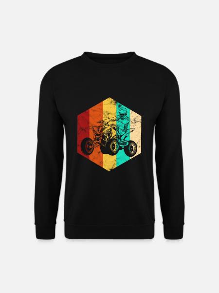Quad ATV Retro Vintage - Unisex Pullover - Schwarz