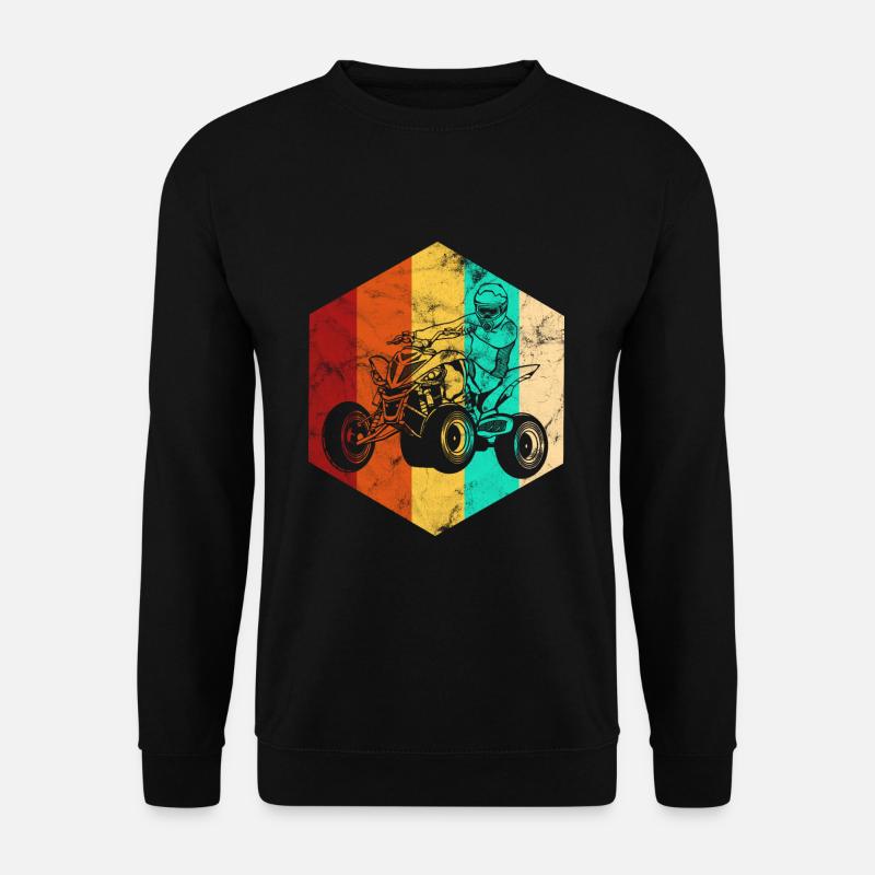 Quad ATV Retro Vintage - Unisex Pullover - Schwarz