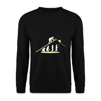Ouvrier Evolution Couvreur - Sweat-shirt Unisexe - noir - Devant - Alina (178cm) & Michal (187cm)