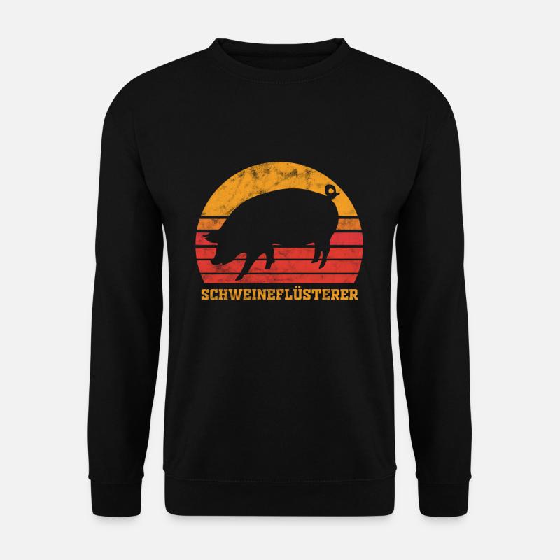 Cochon cochon chuchoteur - Sweat-shirt Unisexe - noir