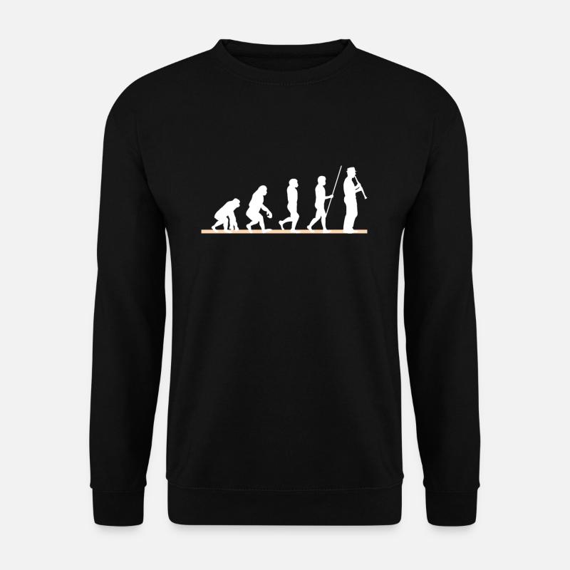 Klarinetten Evolution Geschenk - Unisex Pullover - Schwarz