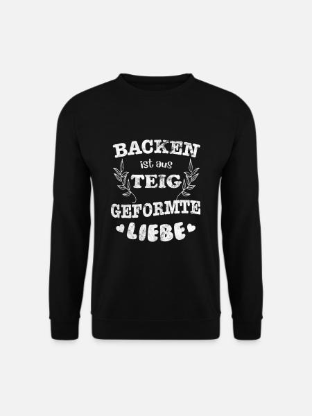 Bäcker Backen Teig - Unisex Pullover - Schwarz