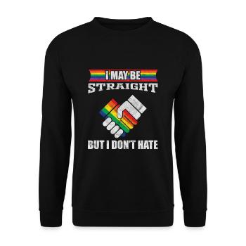 Tolérance des droits de l'homme - Sweat-shirt Unisexe - noir - Devant - Alina (178cm) & Michal (187cm)