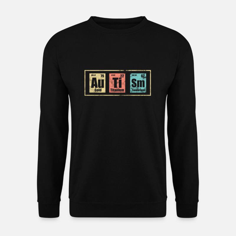 Autism - elements of the periodic table - Unisex Sweatshirt - black
