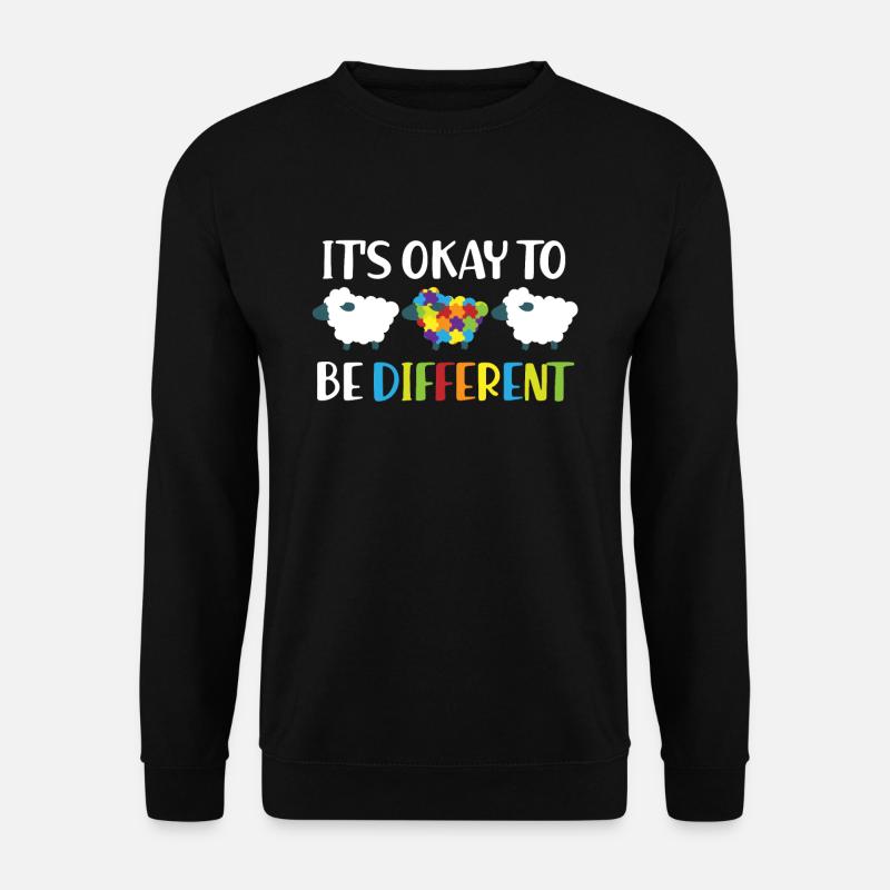 Autism - Puzzle Sheep - Unisex Sweatshirt - black