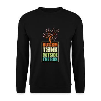 Autismus Asperger-Syndrom - Unisex Pullover - Schwarz - Vorne - Alina (178cm) & Michal (187cm)