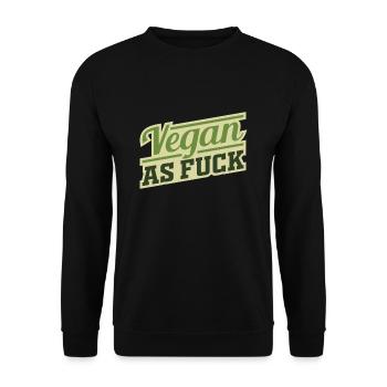Vegan - Vegan as Fuck - Sweat-shirt Unisexe - noir - Devant - Alina (178cm) & Michal (187cm)