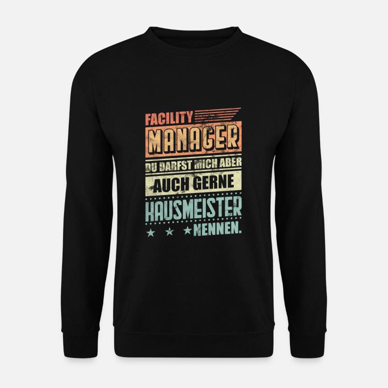 Hausmeister Facility Manager Geschenkidee - Unisex Pullover - Schwarz