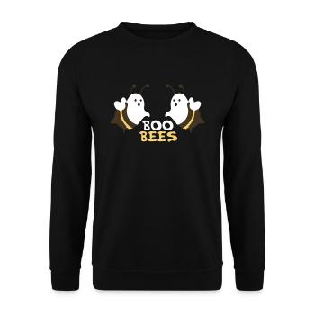 Halloween - Boo Bees Funny Gift - Unisex Sweatshirt - black - Front - Alina (178cm) & Michal (187cm)