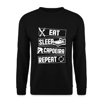 Capoeira - Sweat-shirt Unisexe - noir - Devant - Alina (178cm) & Michal (187cm)