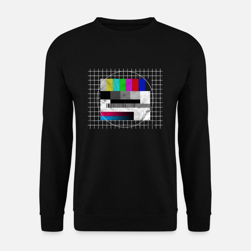 TV Testbild Retro 80er Jahre Kostüm - Unisex Pullover - Schwarz