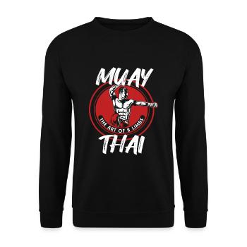 Cadeau de combattant Muay Thai - Sweat-shirt Unisexe - noir - Devant - Alina (178cm) & Michal (187cm)