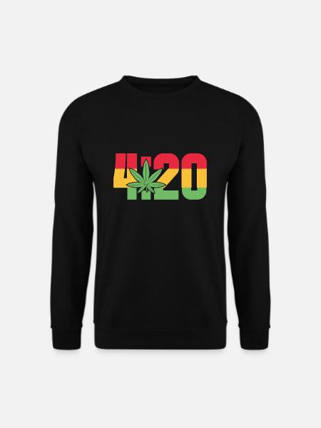 420 cannabis leaf Jamaica - Unisex Sweatshirt - black