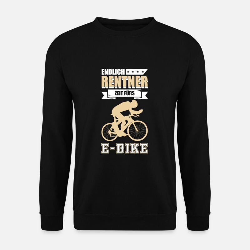 E-Biker & Retraités - Sweat-shirt Unisexe - noir