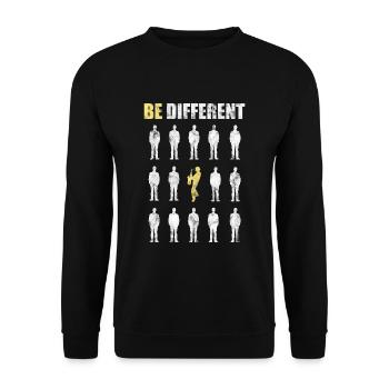 Les saxophones sont différents - Sweat-shirt Unisexe - noir - Devant - Alina (178cm) & Michal (187cm)