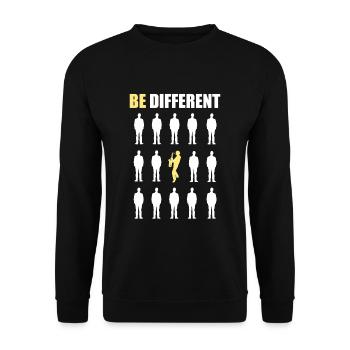 Cadeau musicien saxophone vents - Sweat-shirt Unisexe - noir - Devant - Alina (178cm) & Michal (187cm)