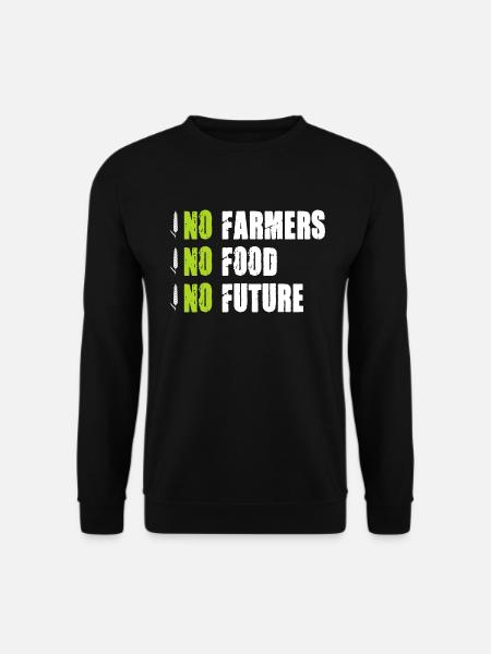 No Farmers No Food No Future Treckerdemo Landwirt - Unisex Pullover - Schwarz