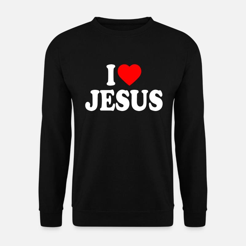 I love jesus - Unisex Pullover - Schwarz