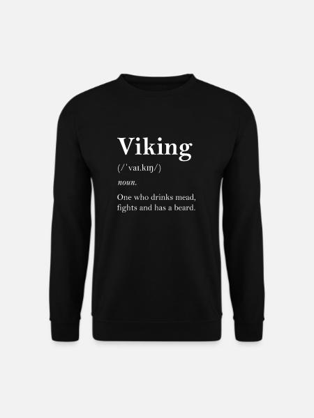 Wikinger Definition - Unisex Pullover - Schwarz