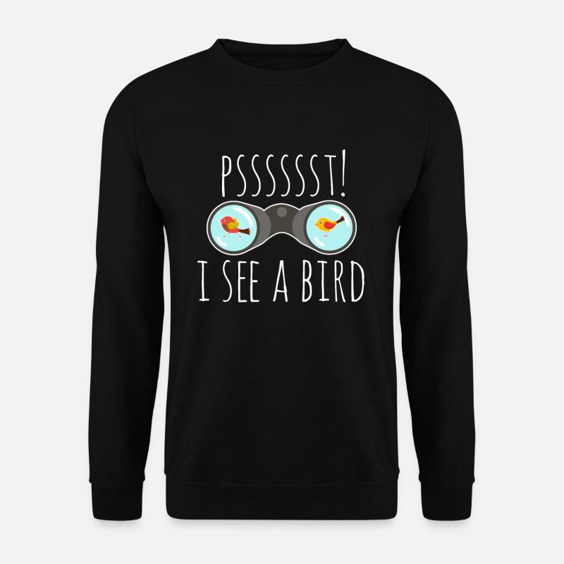 Ornithologe Vögel beobachten Geschenk Vogel - Unisex Pullover - Schwarz