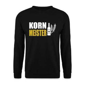 Korn Cola Alkohol Saufen Kornbrand Landjugend - Unisex Pullover - Schwarz - Vorne - Alina (178cm) & Michal (187cm)