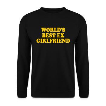 world's best ex girlfriend - Unisex Pullover - Schwarz - Vorne - Alina (178cm) & Michal (187cm)