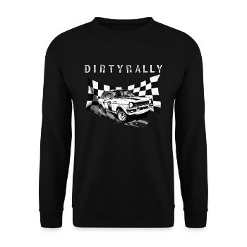 Dirty Rally - Unisex Sweatshirt - black - Front - Alina (178cm) & Michal (187cm)