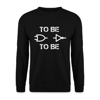 Logic circuit electrical engineering - Unisex Sweatshirt - black - Front - Alina (178cm) & Michal (187cm)
