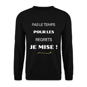 Je mise ! - Sweat-shirt Unisexe - noir - Devant - Alina (178cm) & Michal (187cm)