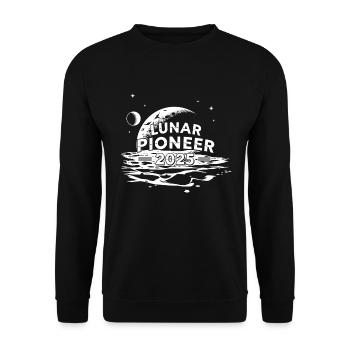 Lunar Pioneer 2025 - Unisex Pullover - Schwarz - Vorne - Alina (178cm) & Michal (187cm)