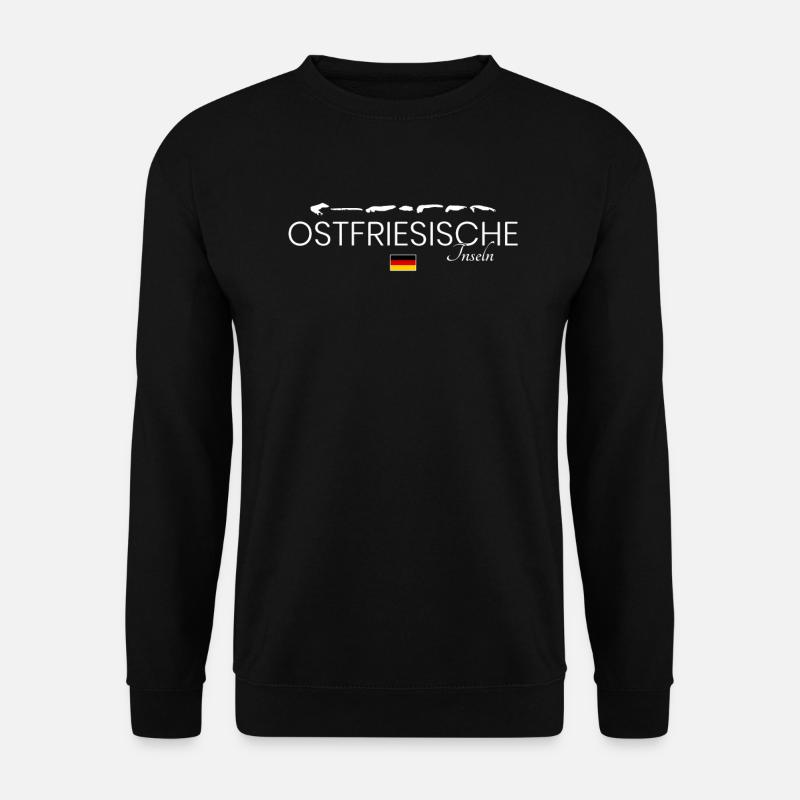 Ostfriesische Inseln Urlaub - Unisex Pullover - Schwarz