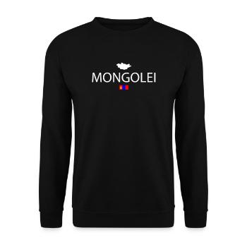 Mongolei Reise - Unisex Pullover - Schwarz - Vorne - Alina (178cm) & Michal (187cm)
