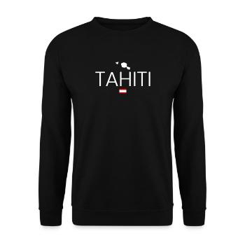 Tahiti Urlaub - Unisex Pullover - Schwarz - Vorne - Alina (178cm) & Michal (187cm)